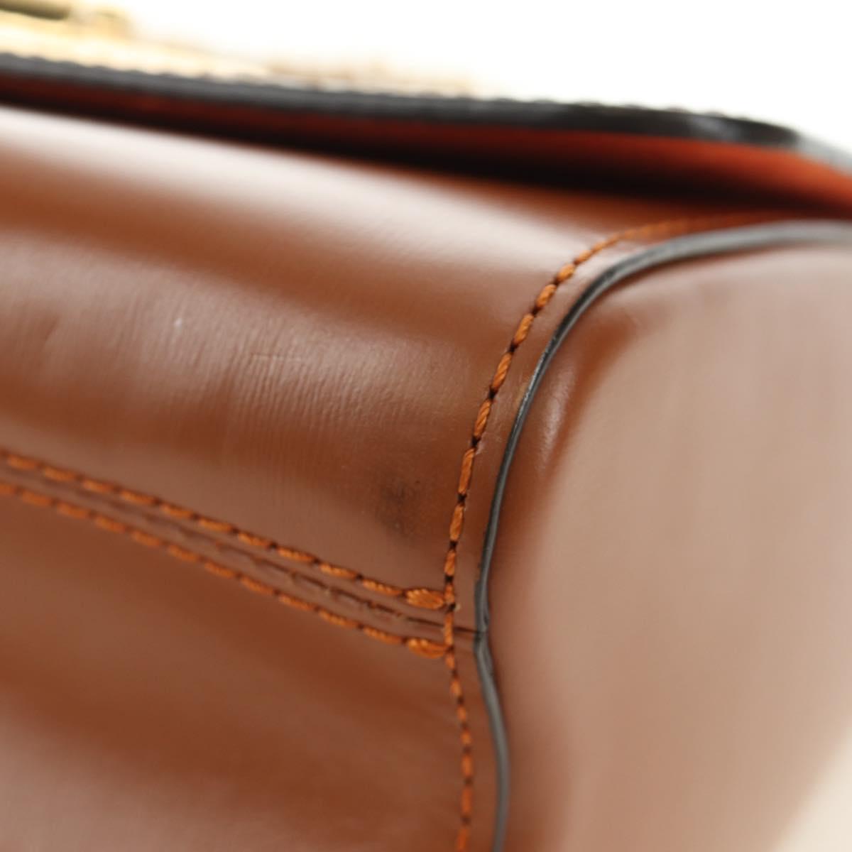 LOUIS VUITTON Catgram Sac Twist MM Shoulder Bag Marron M44408 LV Auth 190114SAM