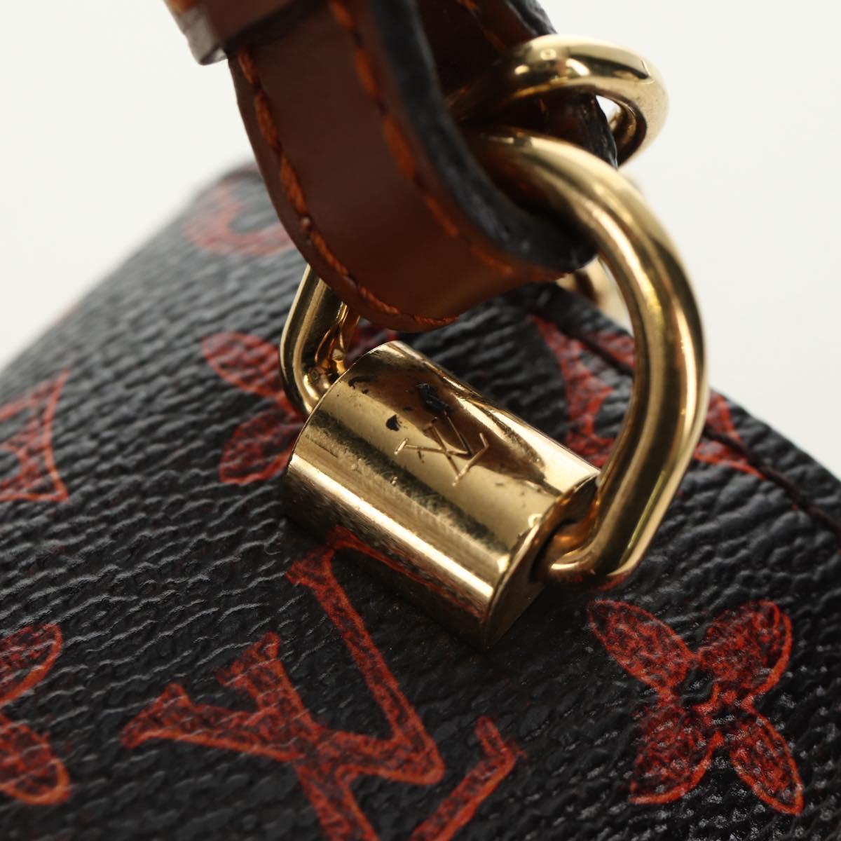 LOUIS VUITTON Catgram Sac Twist MM Shoulder Bag Marron M44408 LV Auth 190114SAM