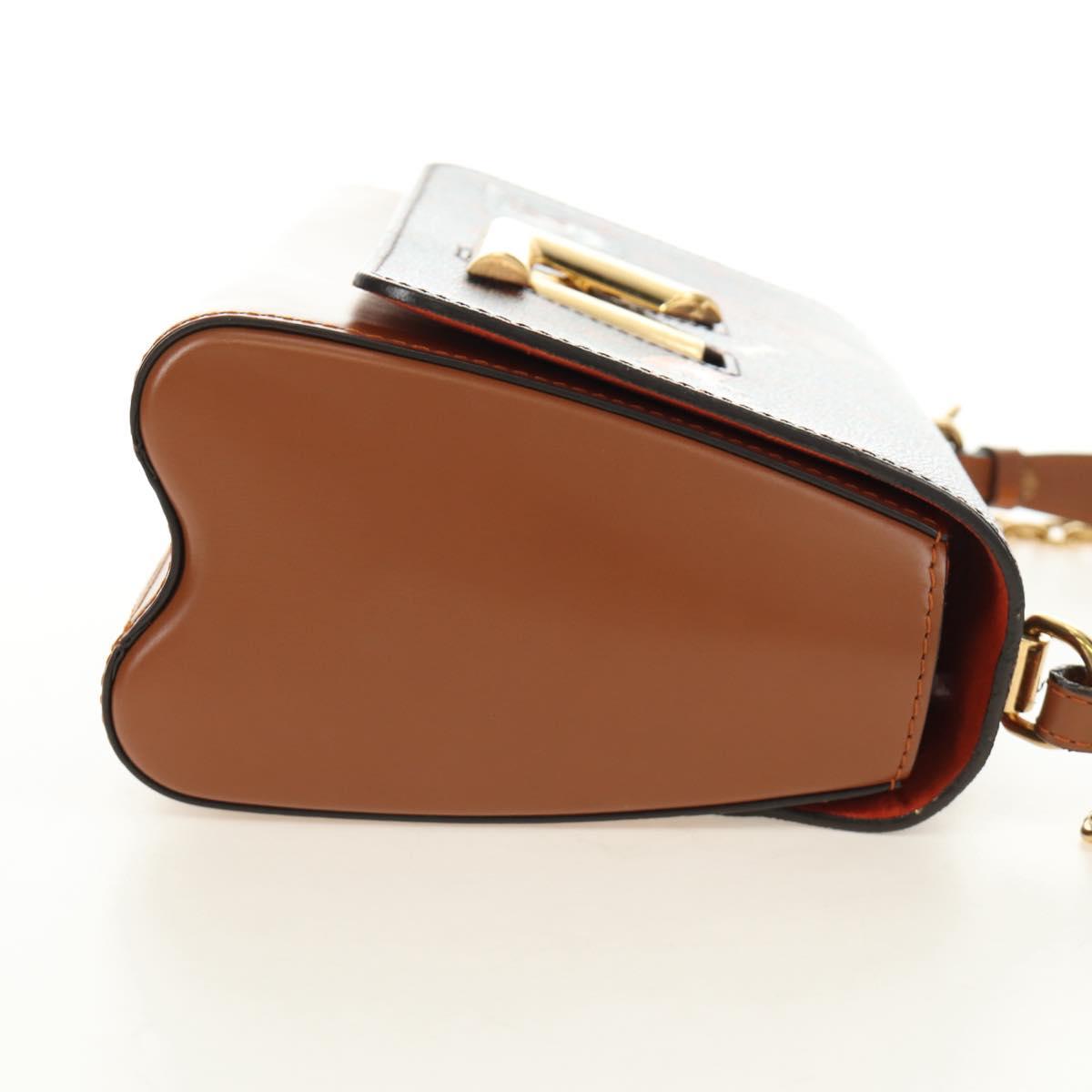 LOUIS VUITTON Catgram Sac Twist MM Shoulder Bag Marron M44408 LV Auth 190114SAM
