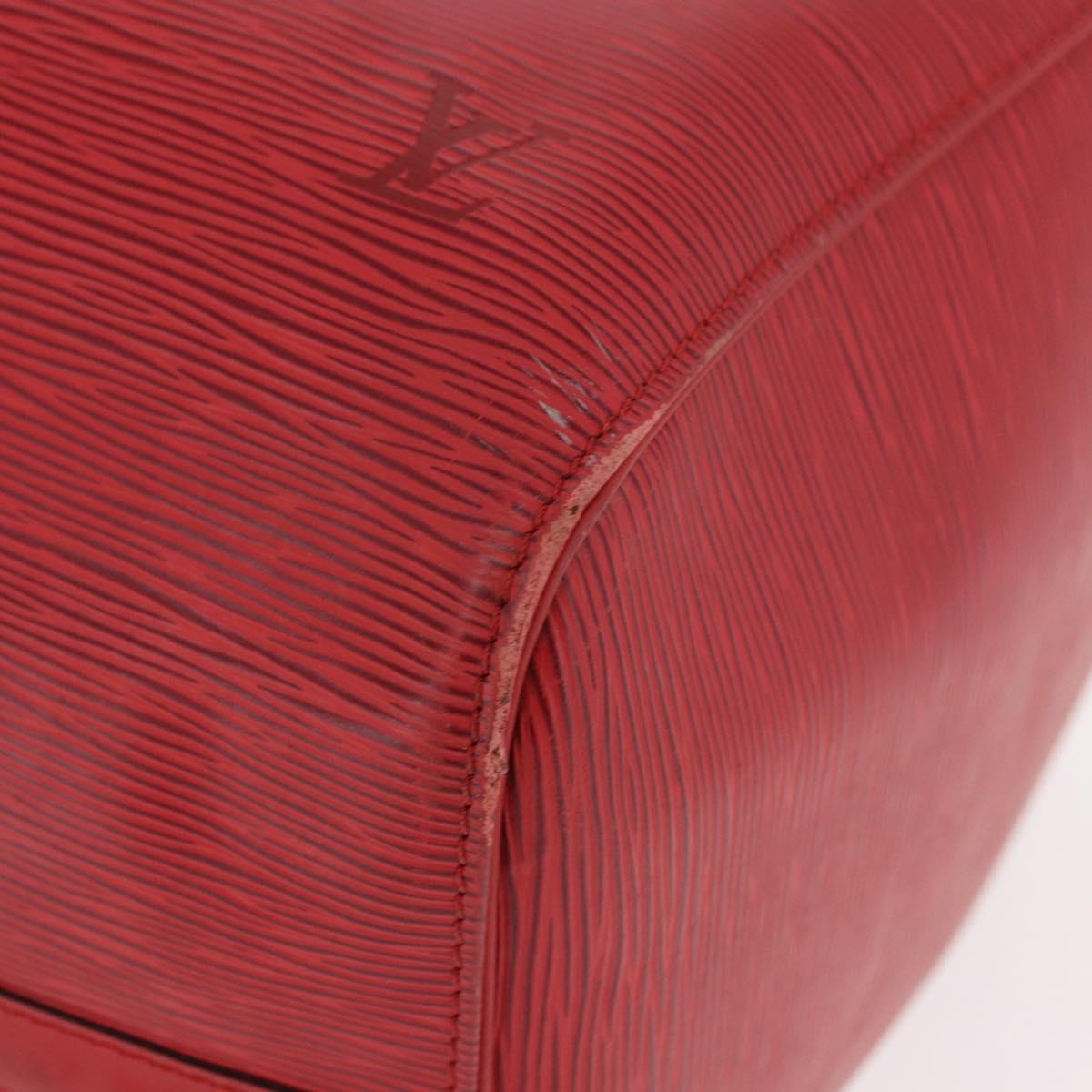 LOUIS VUITTON Epi Keepall 50 Boston Bag Red M42967 LV Auth 190116A