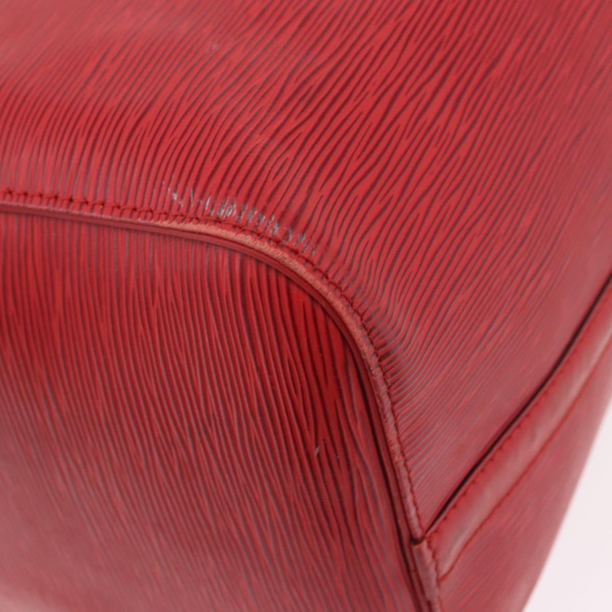 LOUIS VUITTON Epi Keepall 50 Boston Bag Red M42967 LV Auth 190116A