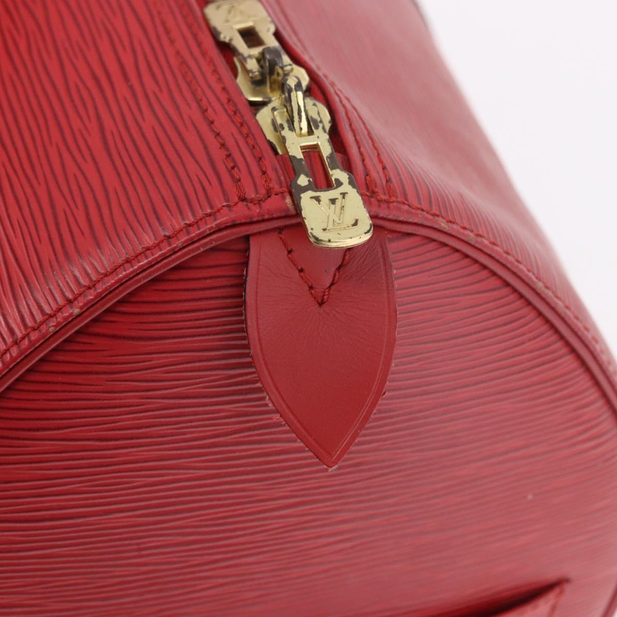 LOUIS VUITTON Epi Keepall 50 Boston Bag Red M42967 LV Auth 190116A
