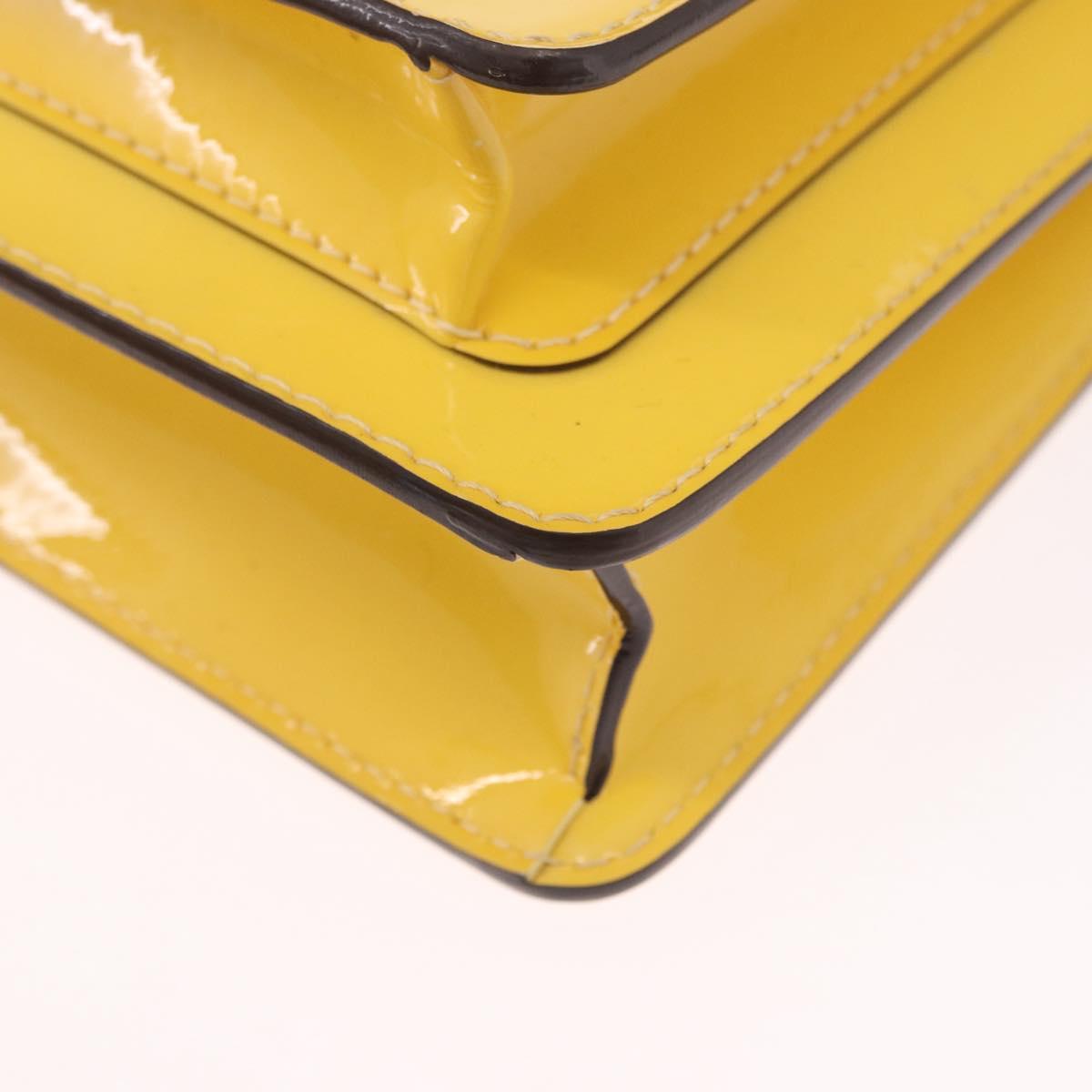 LOUIS VUITTON Monogram Vernis Monceau BB Hand Bag 2way Yellow LV Auth 190117A