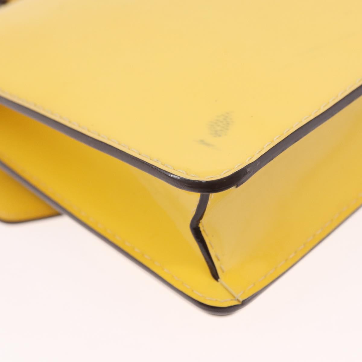 LOUIS VUITTON Monogram Vernis Monceau BB Hand Bag 2way Yellow LV Auth 190117A