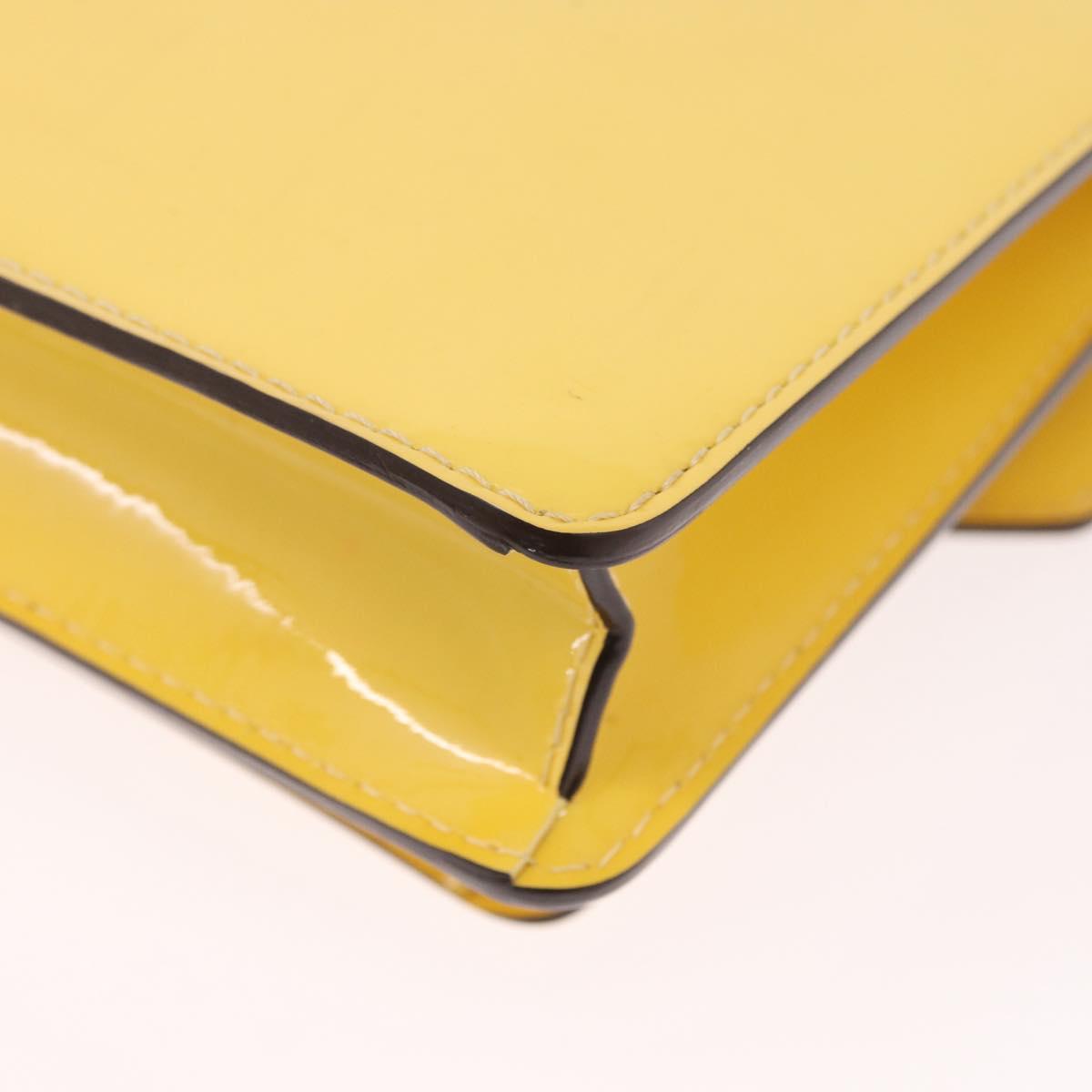 LOUIS VUITTON Monogram Vernis Monceau BB Hand Bag 2way Yellow LV Auth 190117A