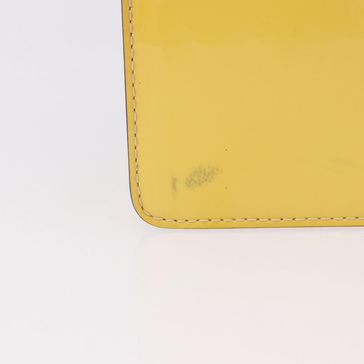 LOUIS VUITTON Monogram Vernis Monceau BB Hand Bag 2way Yellow LV Auth 190117A