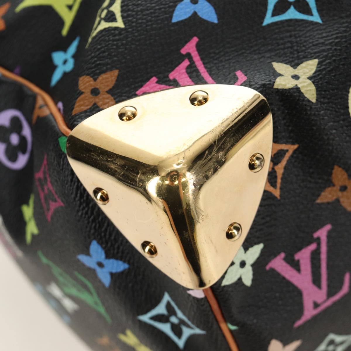 LOUIS VUITTON Monogram Multicolor Keepall 45 Bag Black M92640 LV Auth 190120SM