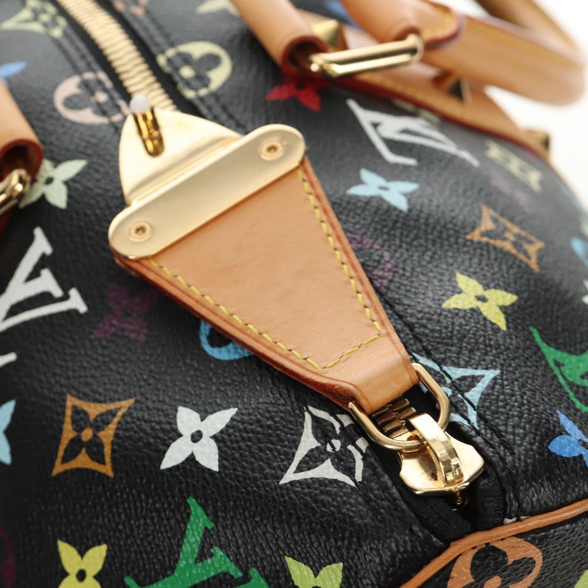 LOUIS VUITTON Monogram Multicolor Keepall 45 Bag Black M92640 LV Auth 190120SM