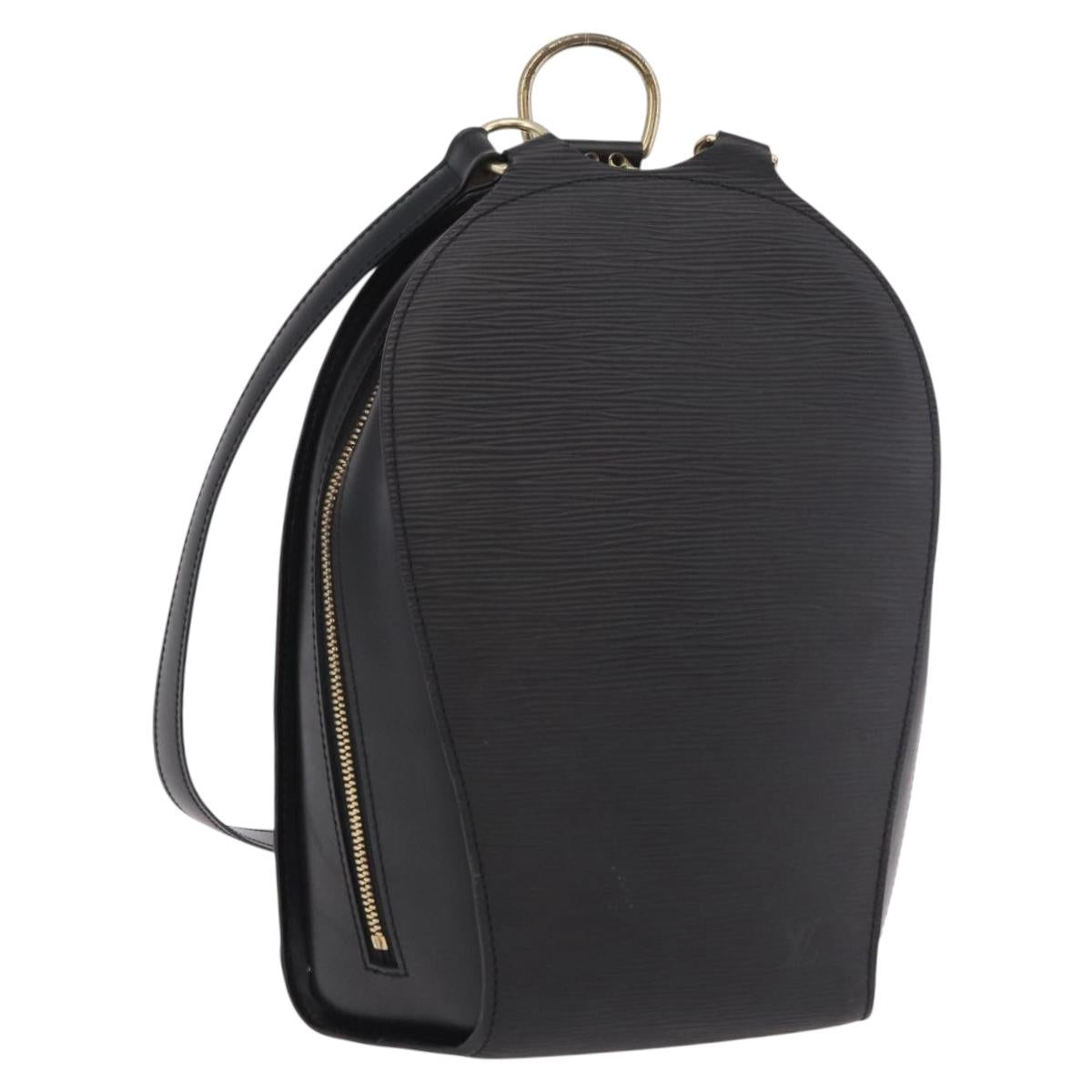 LOUIS VUITTON Epi Mabillon Backpack Black M52232 LV Auth 190121