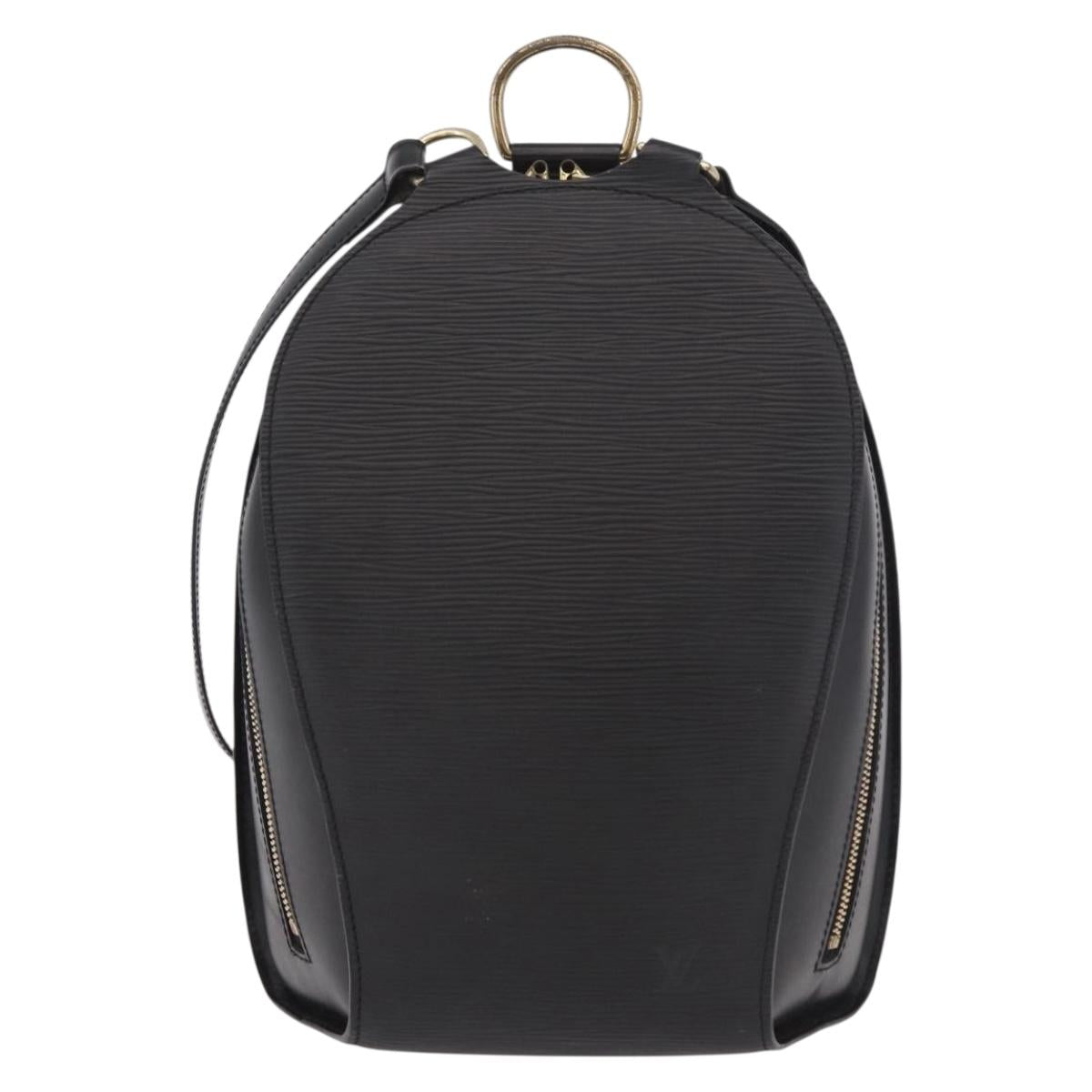 LOUIS VUITTON Epi Mabillon Backpack Black M52232 LV Auth 190121