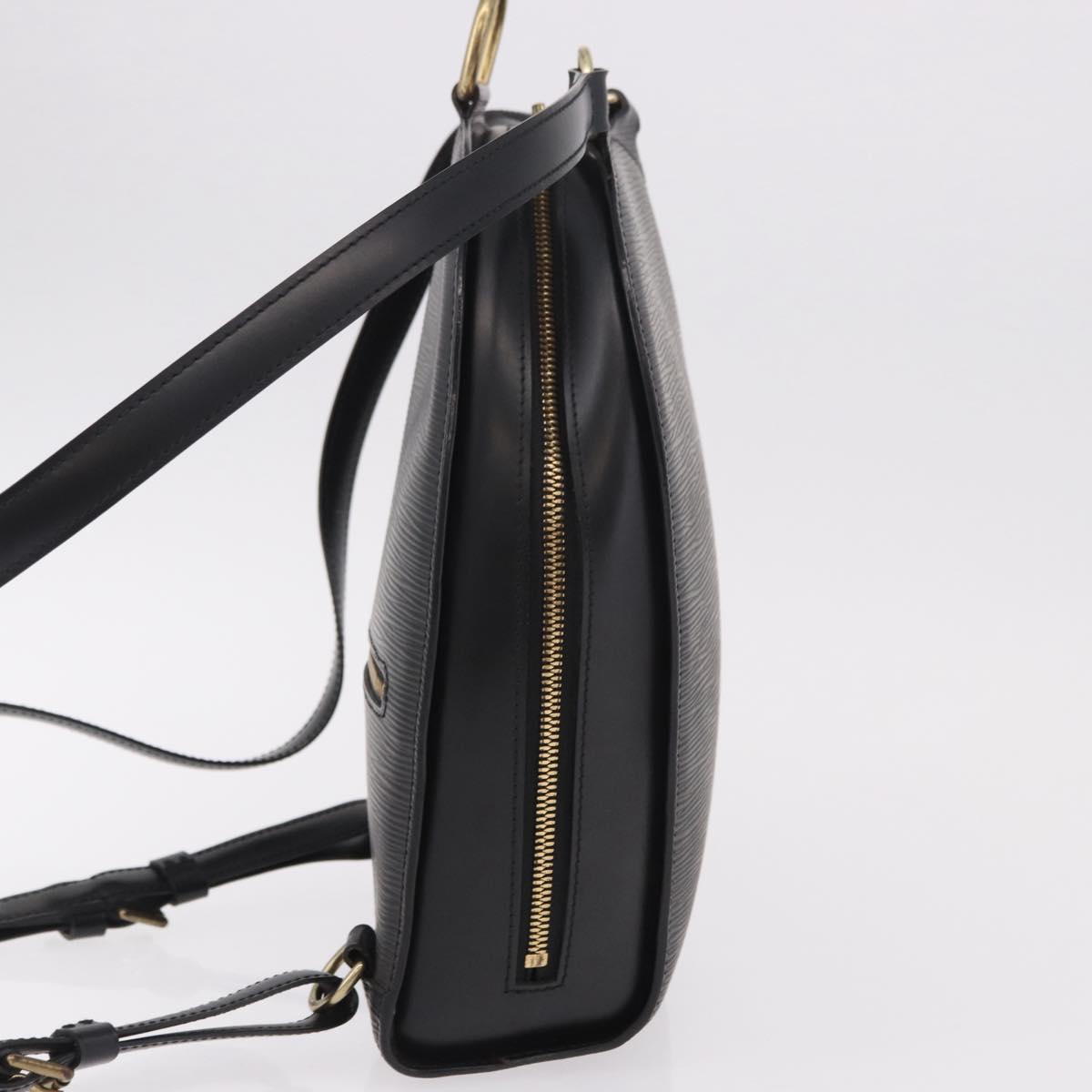 LOUIS VUITTON Epi Mabillon Backpack Black M52232 LV Auth 190121