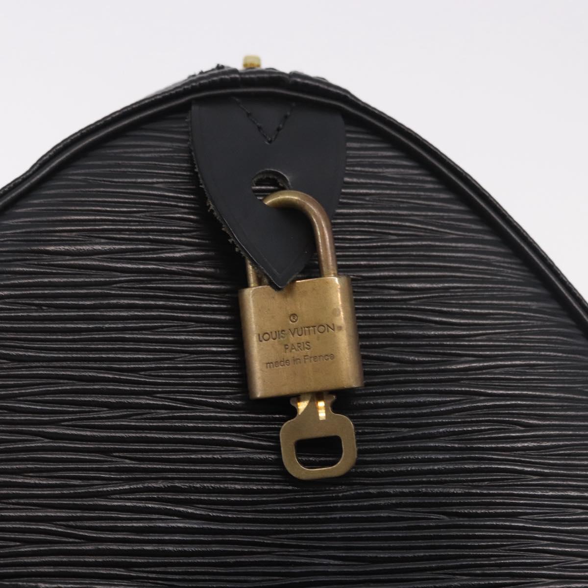 LOUIS VUITTON Epi Speedy 35 Hand Bag Black M42992 LV Auth 190122SAV