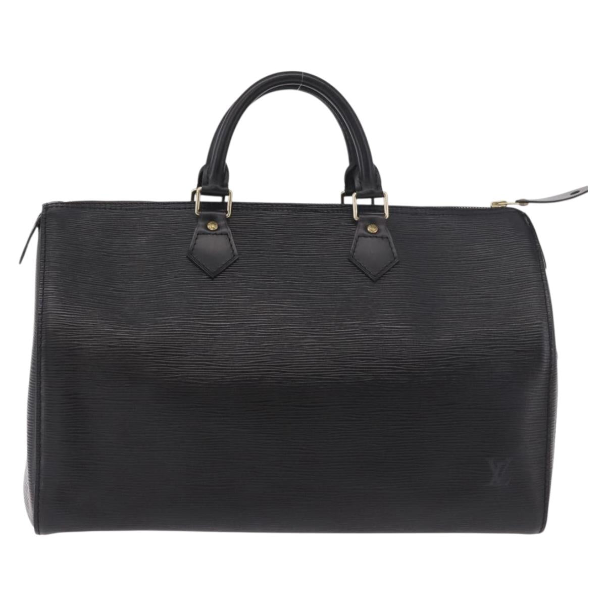 LOUIS VUITTON Epi Speedy 35 Hand Bag Black M42992 LV Auth 190122SAV