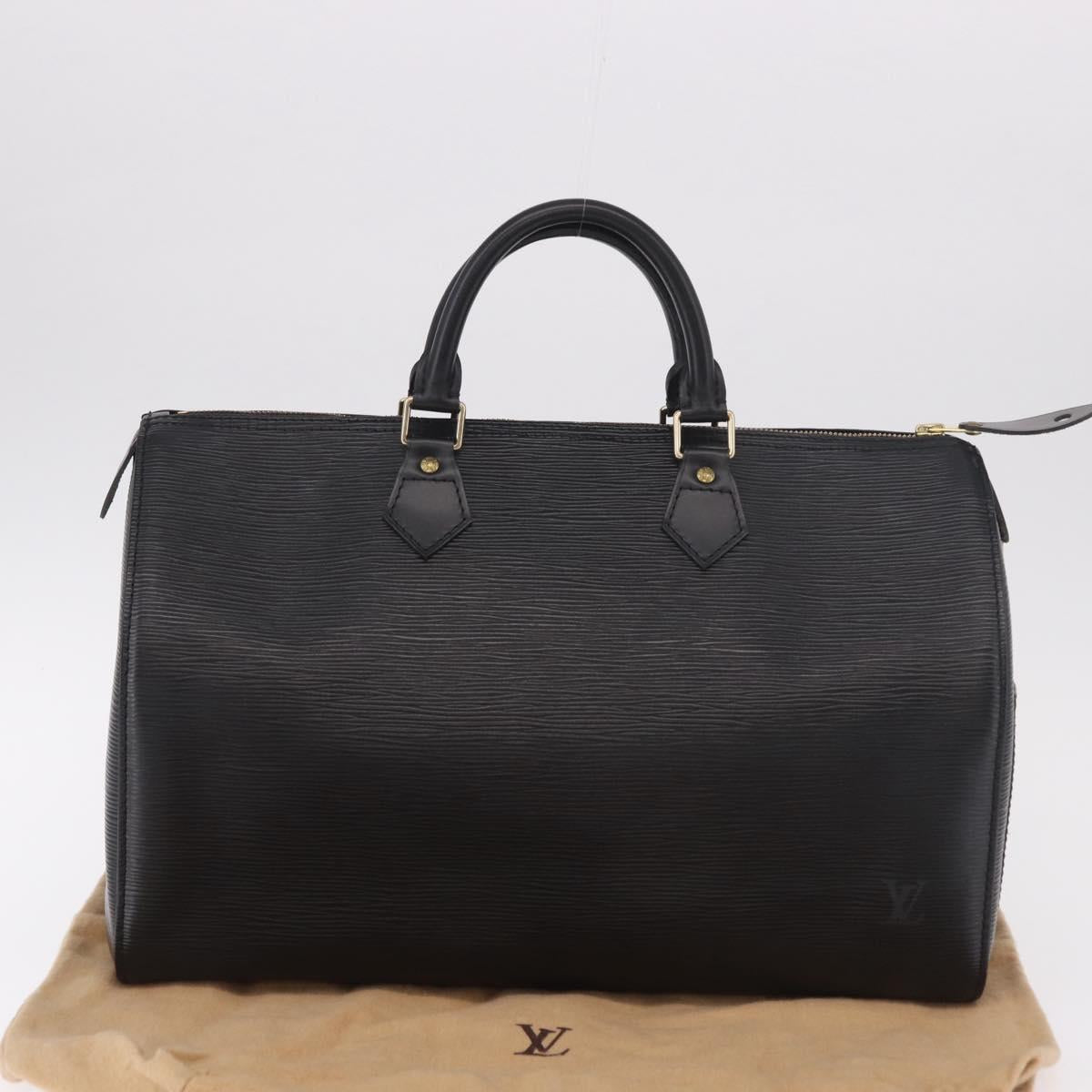 LOUIS VUITTON Epi Speedy 35 Hand Bag Black M42992 LV Auth 190122SAV
