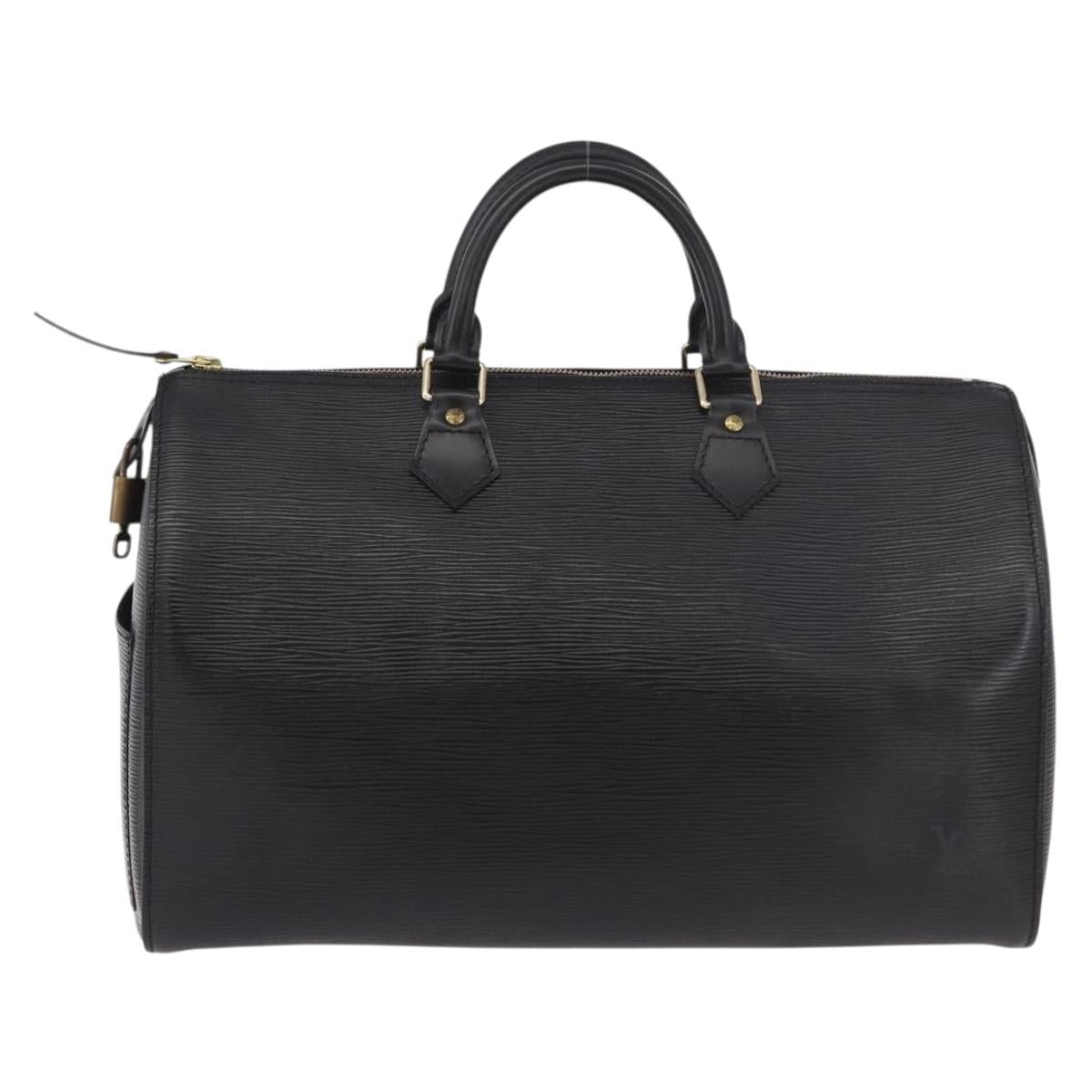 LOUIS VUITTON Epi Speedy 35 Hand Bag Black M42992 LV Auth 190122SAV