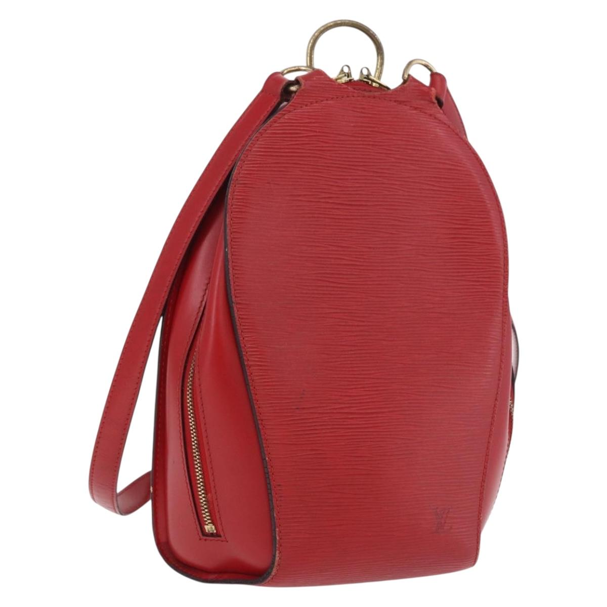 LOUIS VUITTON Epi Mabillon Backpack Castilian Red M52237 LV Auth 190123