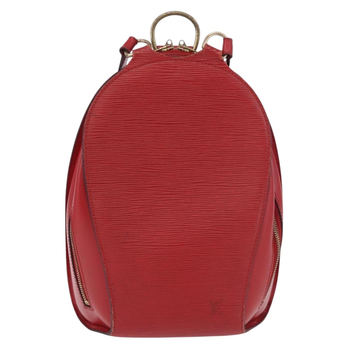 LOUIS VUITTON Epi Mabillon Backpack Castilian Red M52237 LV Auth 190123