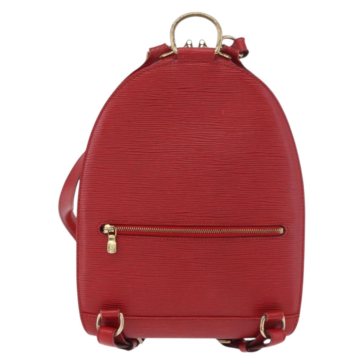 LOUIS VUITTON Epi Mabillon Backpack Castilian Red M52237 LV Auth 190123