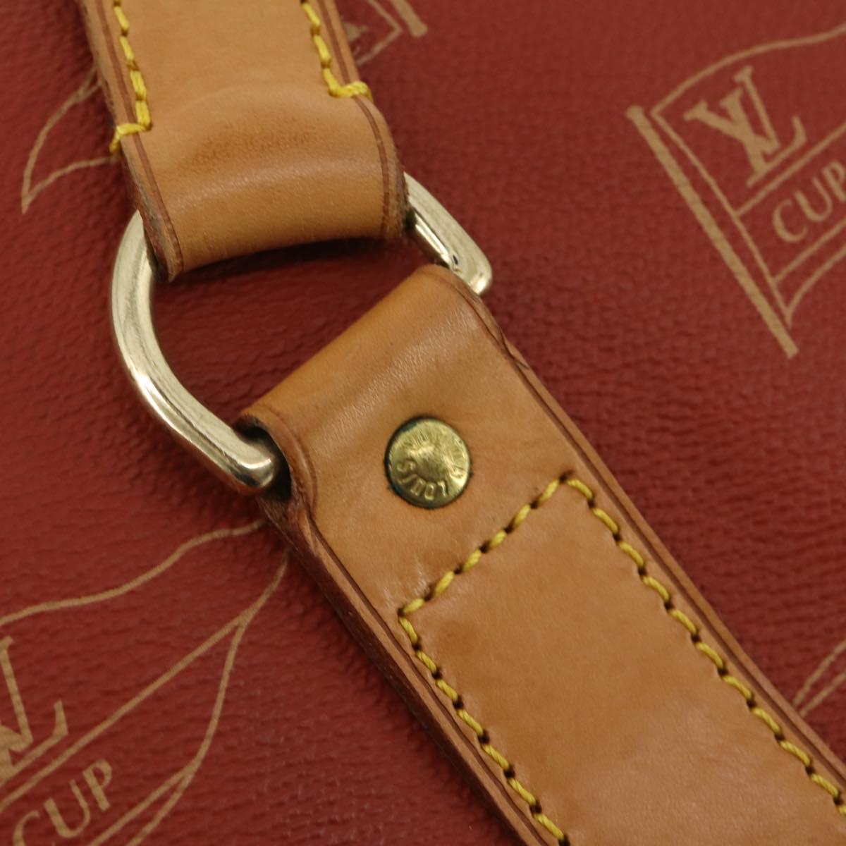 LOUIS VUITTON LV Cup Kabul Boston Bag Red M80020 LV Auth 190139
