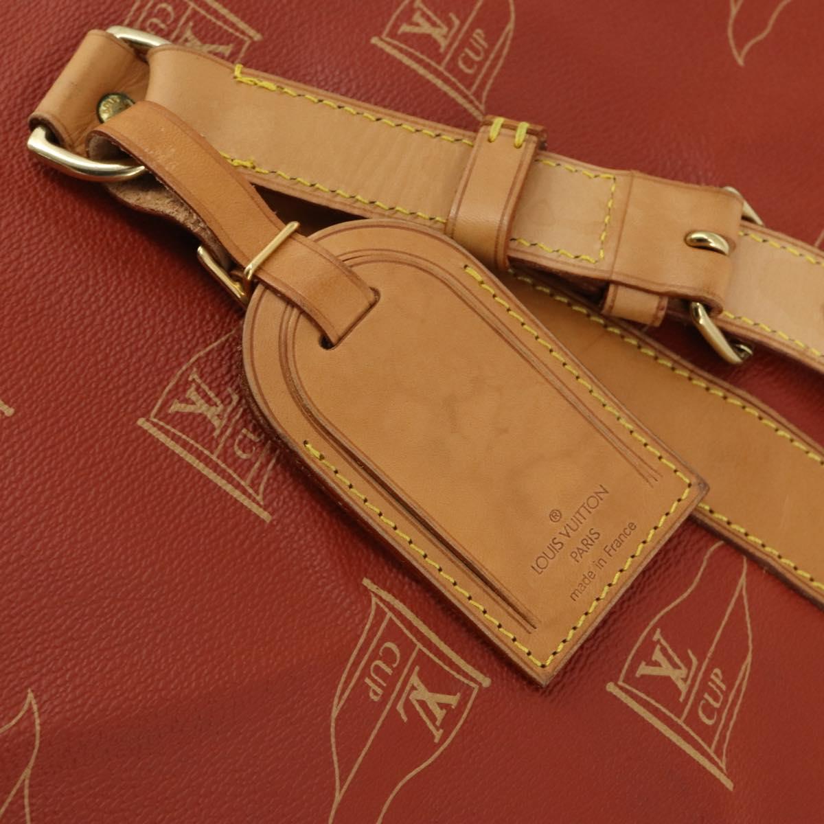 LOUIS VUITTON LV Cup Kabul Boston Bag Red M80020 LV Auth 190139