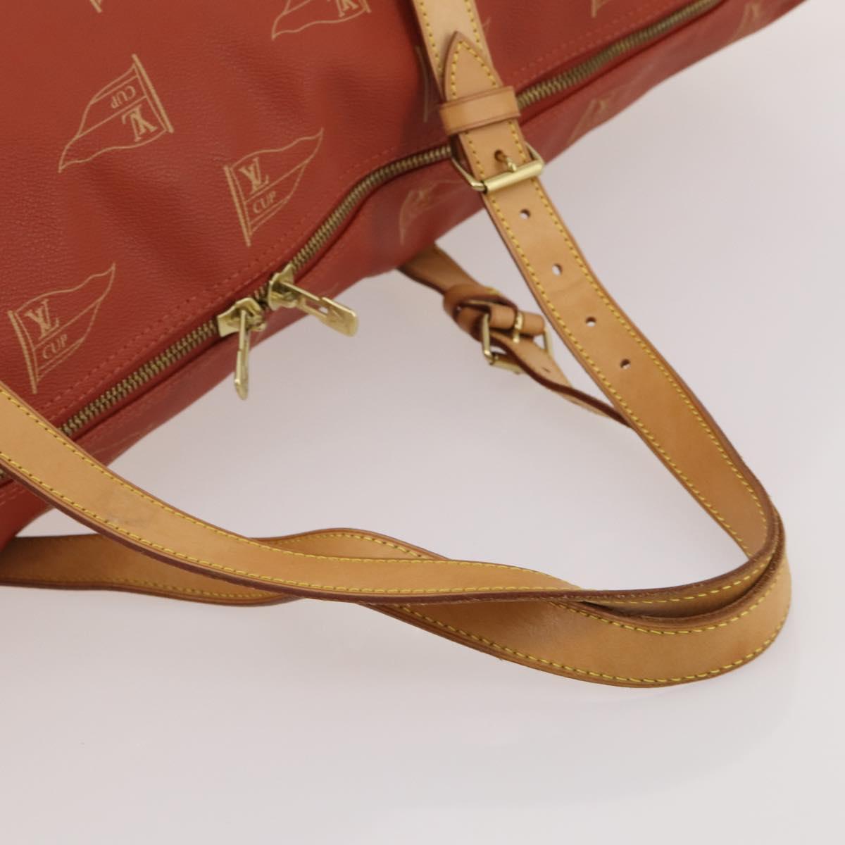 LOUIS VUITTON LV Cup Kabul Boston Bag Red M80020 LV Auth 190139