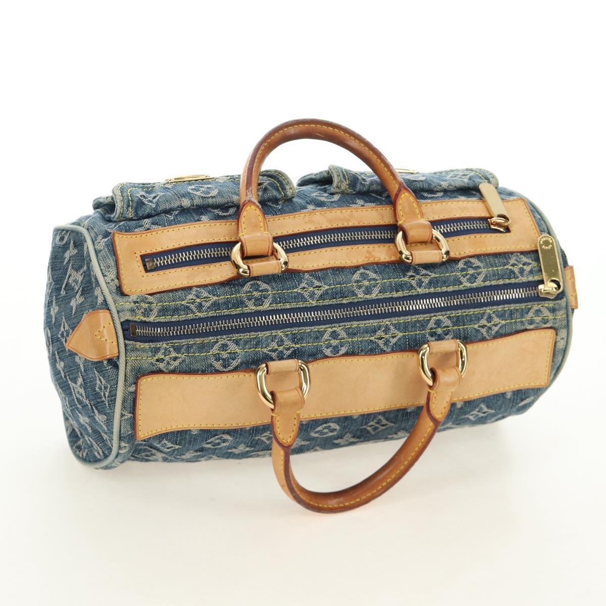 LOUIS VUITTON Monogram Denim Neo Speedy Hand Bag Blue M95019 LV Auth 190149SAV