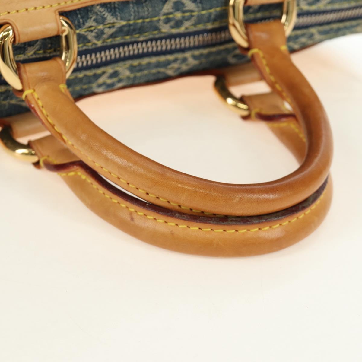 LOUIS VUITTON Monogram Denim Neo Speedy Hand Bag Blue M95019 LV Auth 190149SAV