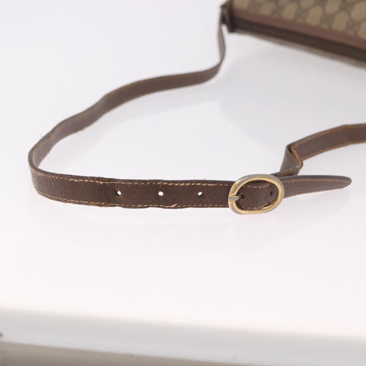 GUCCI GG Supreme Web Sherry Line Bag PVC Beige Gold 89 02 032 Auth 190150