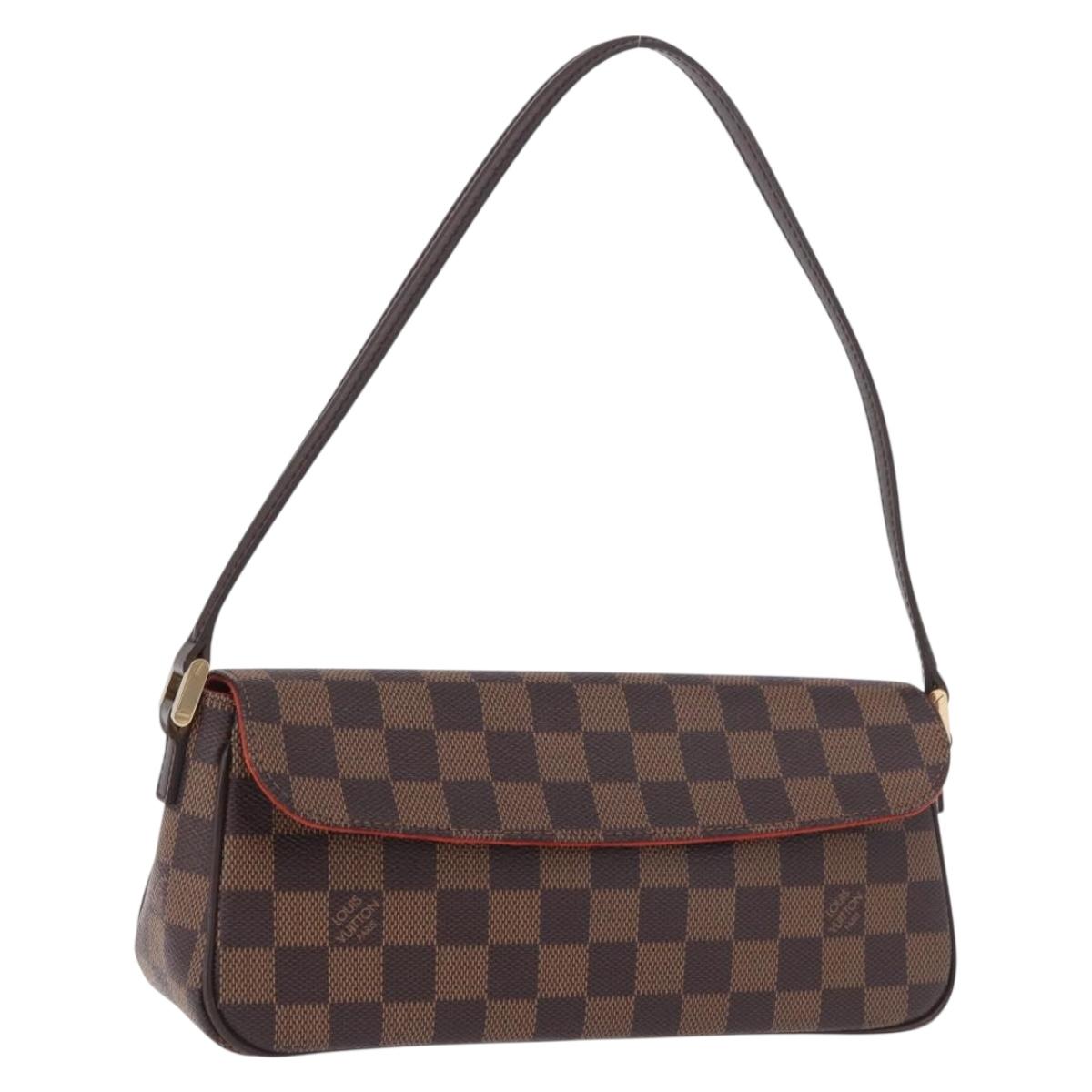 LOUIS VUITTON Damier Ebene Recoleta Shoulder Bag N51299 LV Auth 190151SAV