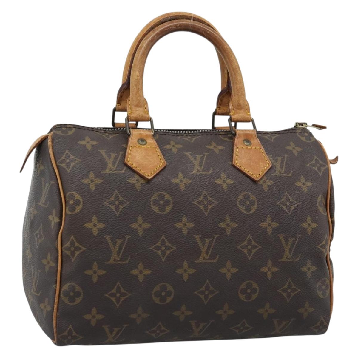 LOUIS VUITTON Monogram Speedy 25 Hand Bag M41528 LV Auth 190160A