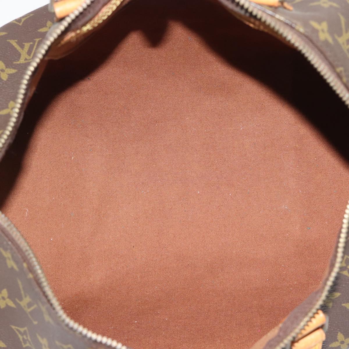 LOUIS VUITTON Monogram Speedy 35 Hand Bag M41524 LV Auth 190166A