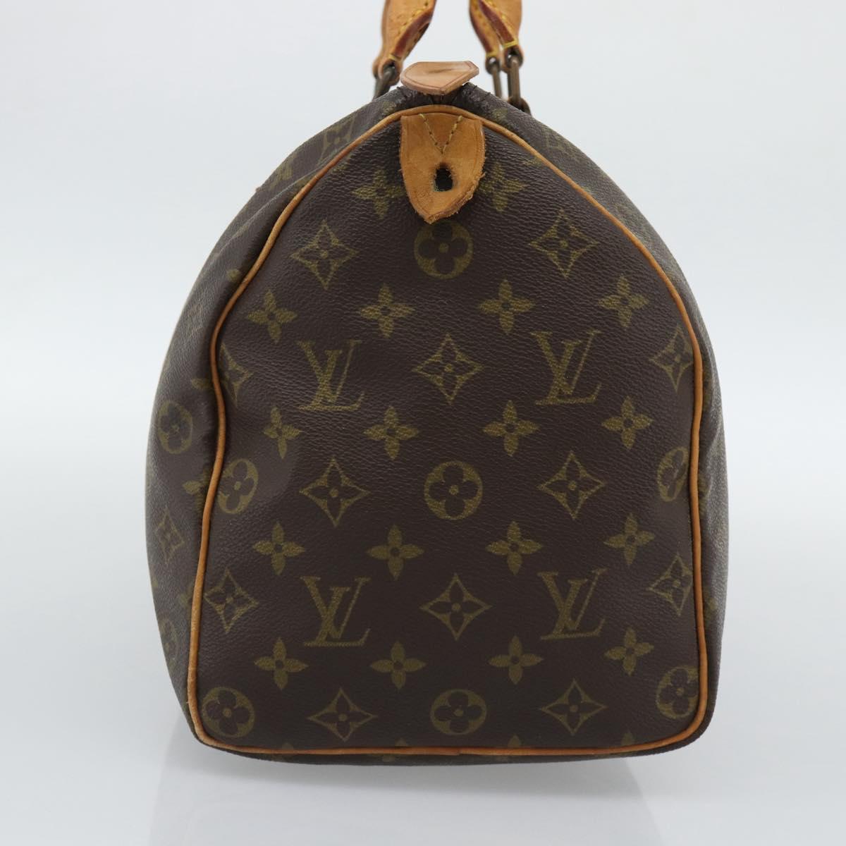 LOUIS VUITTON Monogram Speedy 35 Hand Bag M41524 LV Auth 190166A