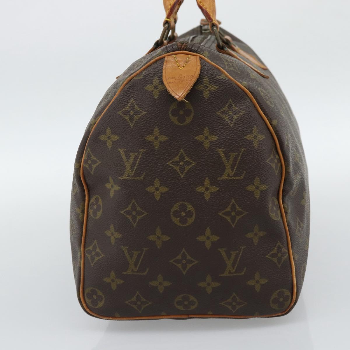 LOUIS VUITTON Monogram Speedy 35 Hand Bag M41524 LV Auth 190166A