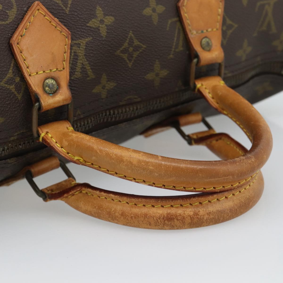 LOUIS VUITTON Monogram Speedy 35 Hand Bag M41524 LV Auth 190166A