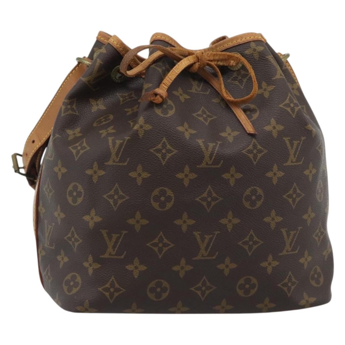 LOUIS VUITTON Monogram Petit Noe Shoulder Bag M42226 LV Auth 190167A