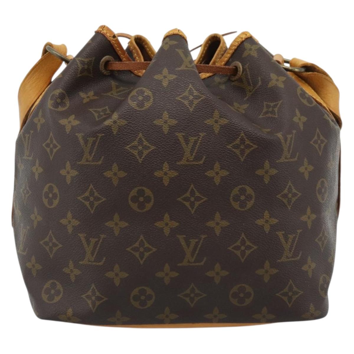 LOUIS VUITTON Monogram Petit Noe Shoulder Bag M42226 LV Auth 190168A