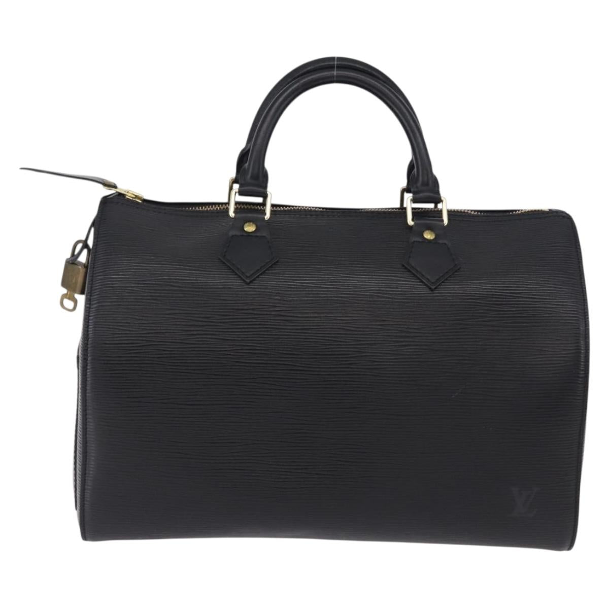 LOUIS VUITTON Epi Speedy 30 Hand Bag Noir Black M43002 LV Auth 190170SAV