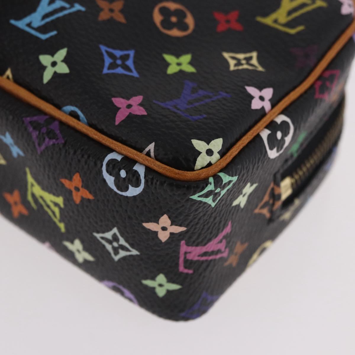 LOUIS VUITTON Monogram Multicolor Trousse Wapity Pouch Black M58034 Auth 190171M
