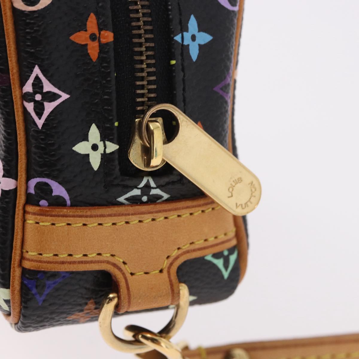 LOUIS VUITTON Monogram Multicolor Trousse Wapity Pouch Black M58034 Auth 190171M