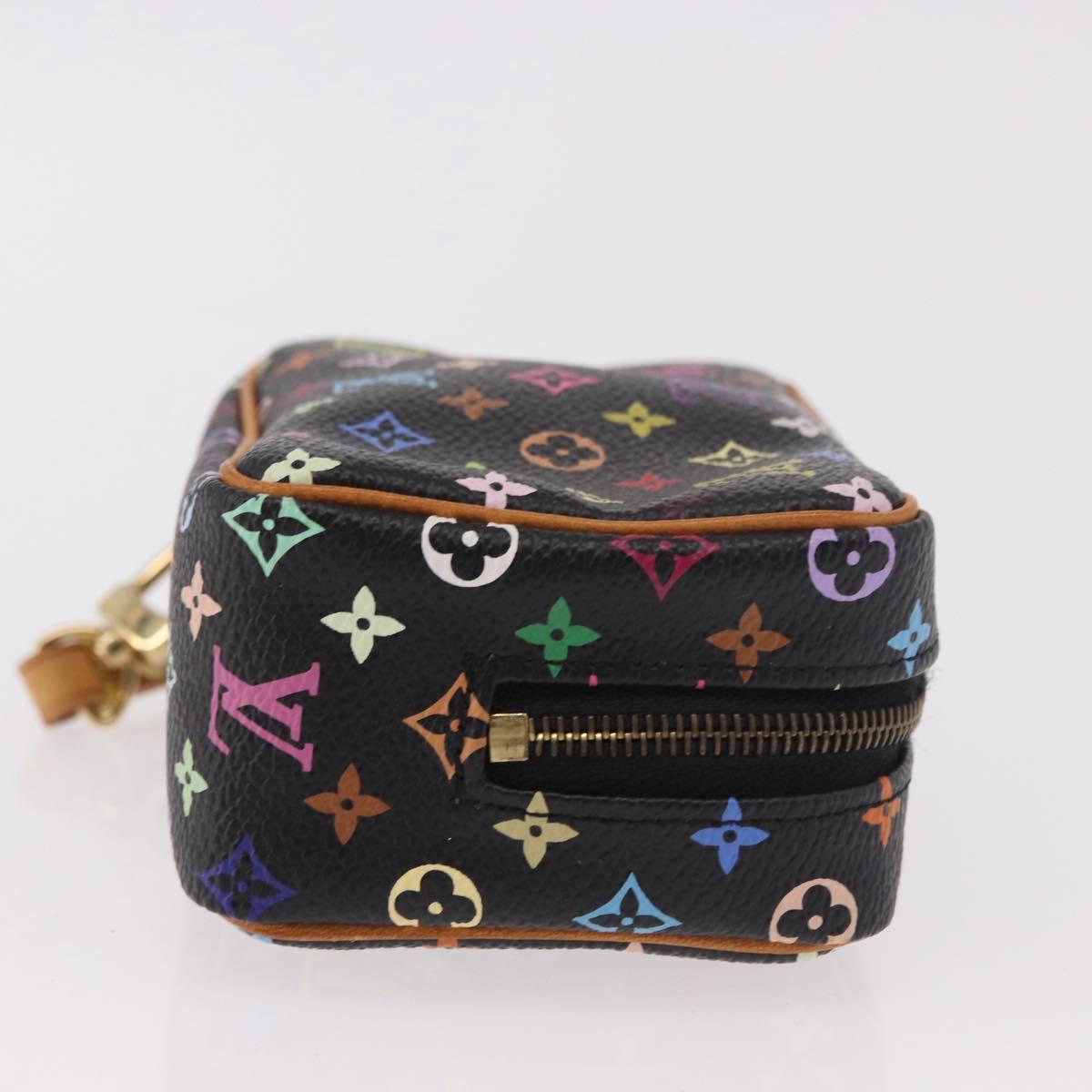 LOUIS VUITTON Monogram Multicolor Trousse Wapity Pouch Black M58034 Auth 190171M