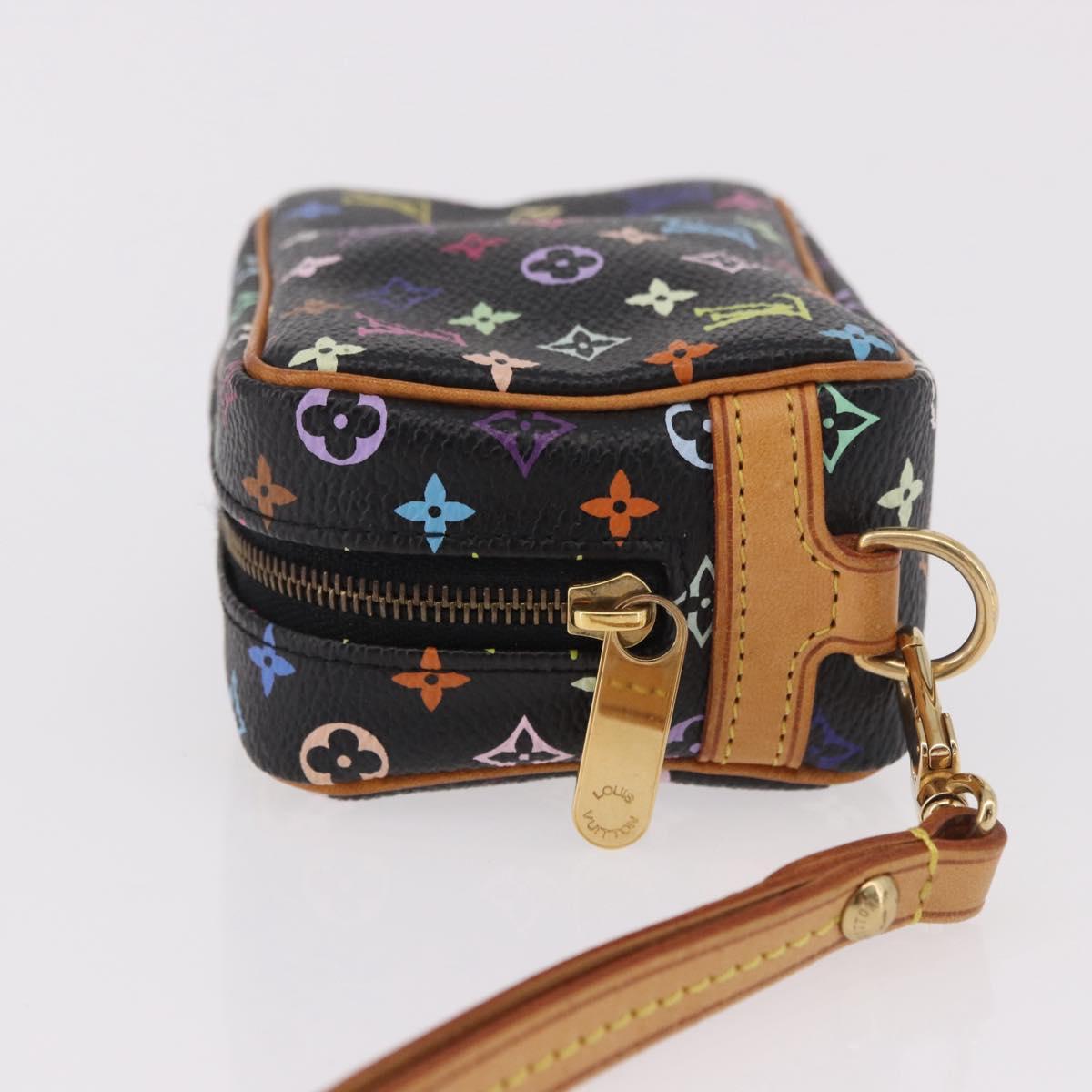 LOUIS VUITTON Monogram Multicolor Trousse Wapity Pouch Black M58034 Auth 190171M