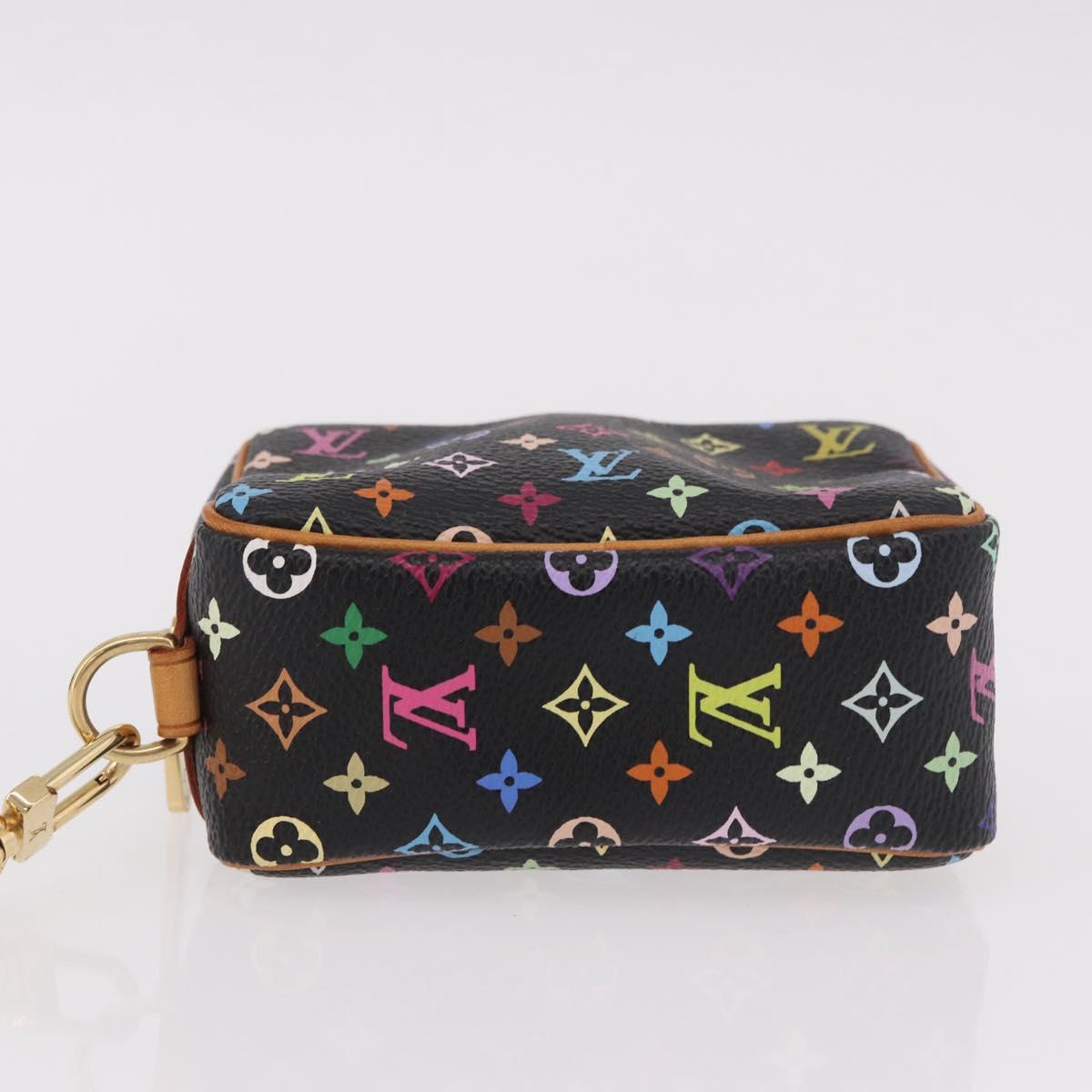 LOUIS VUITTON Monogram Multicolor Trousse Wapity Pouch Black M58034 Auth 190171M