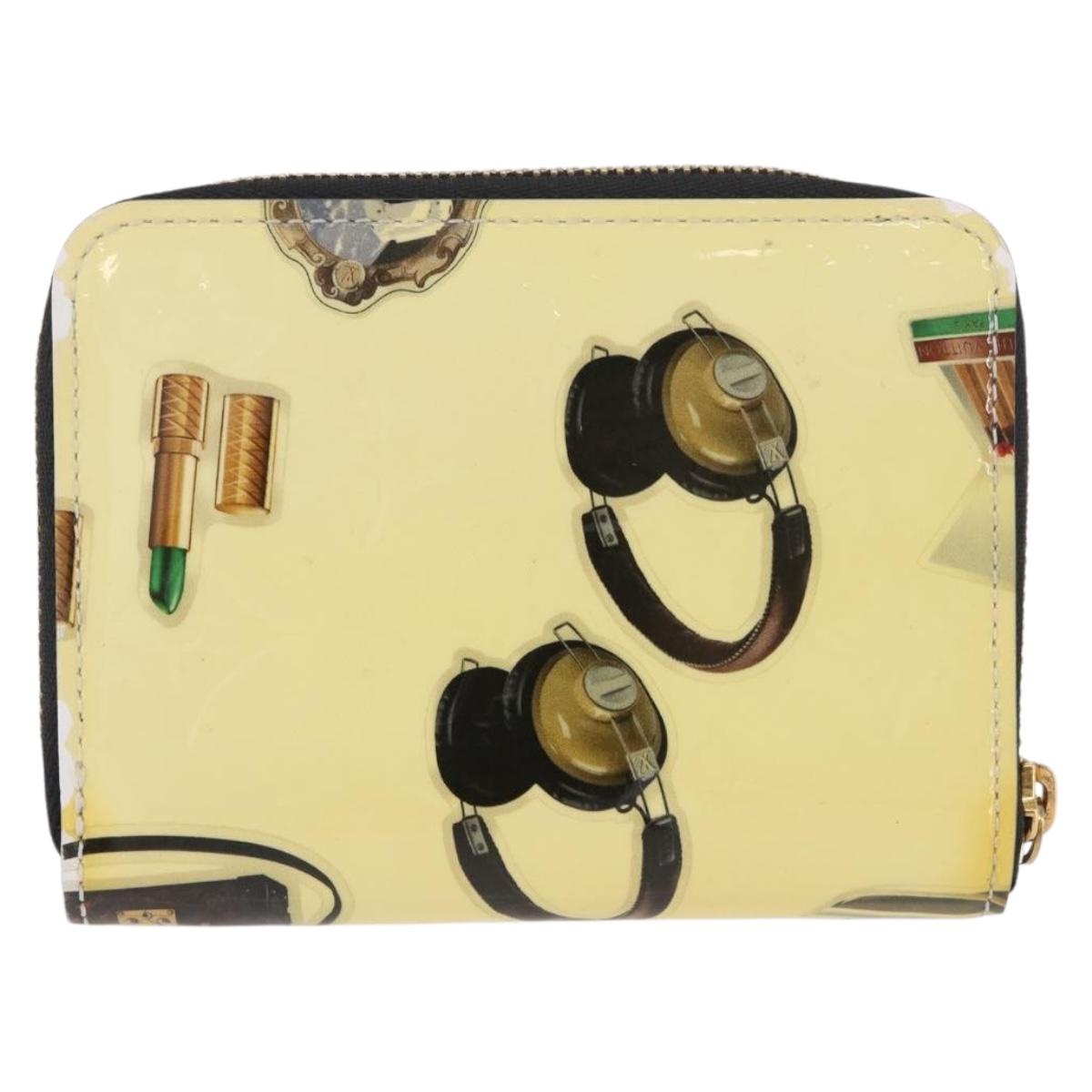 LOUIS VUITTON Vernis Sticker Print Nicola Geschier Purse M50372 Auth 190172