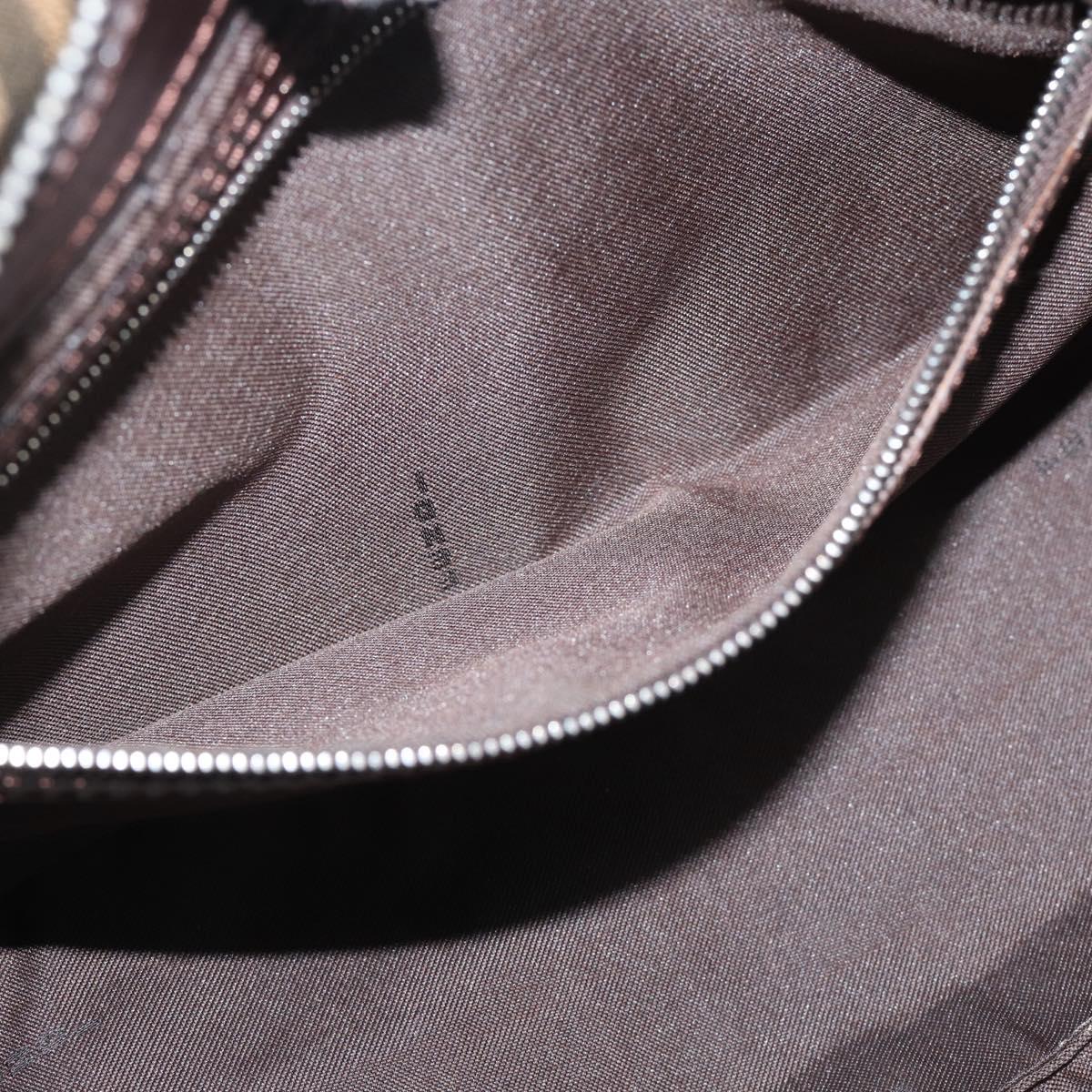 FENDI Zucca Canvas Mamma Baguette Shoulder Bag Black Brown Auth 190180SAV