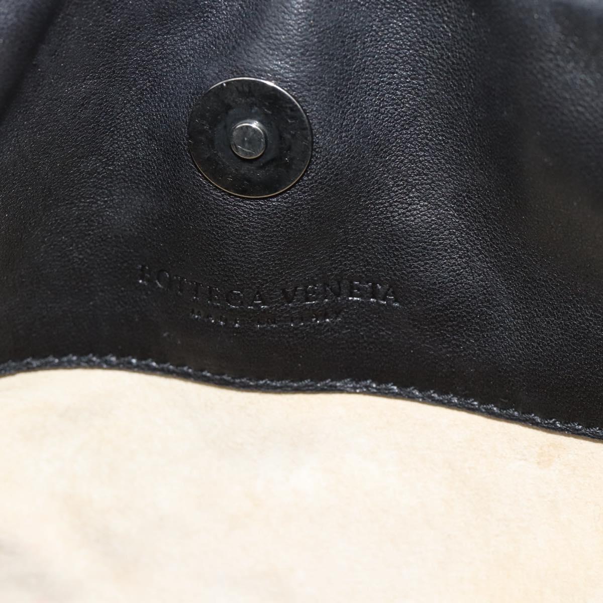 BOTTEGA VENETA INTRECCIATO Shoulder Bag Leather Black 133507 Auth 190181SAV