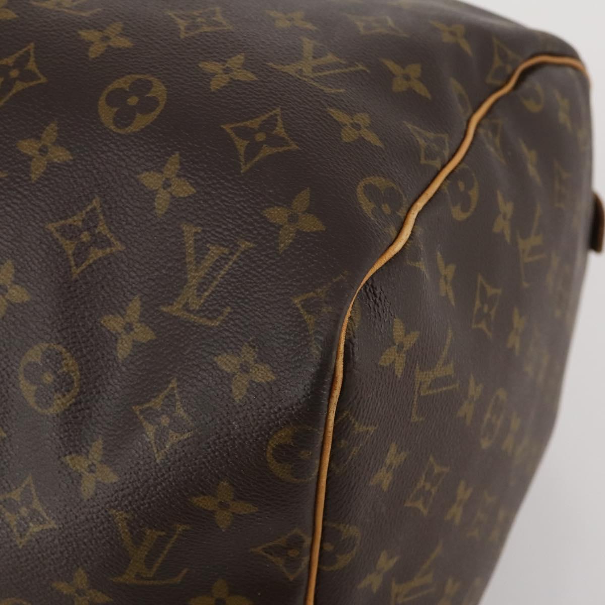 LOUIS VUITTON Monogram Keepall 55 Boston Bag M41424 LV Auth 190189