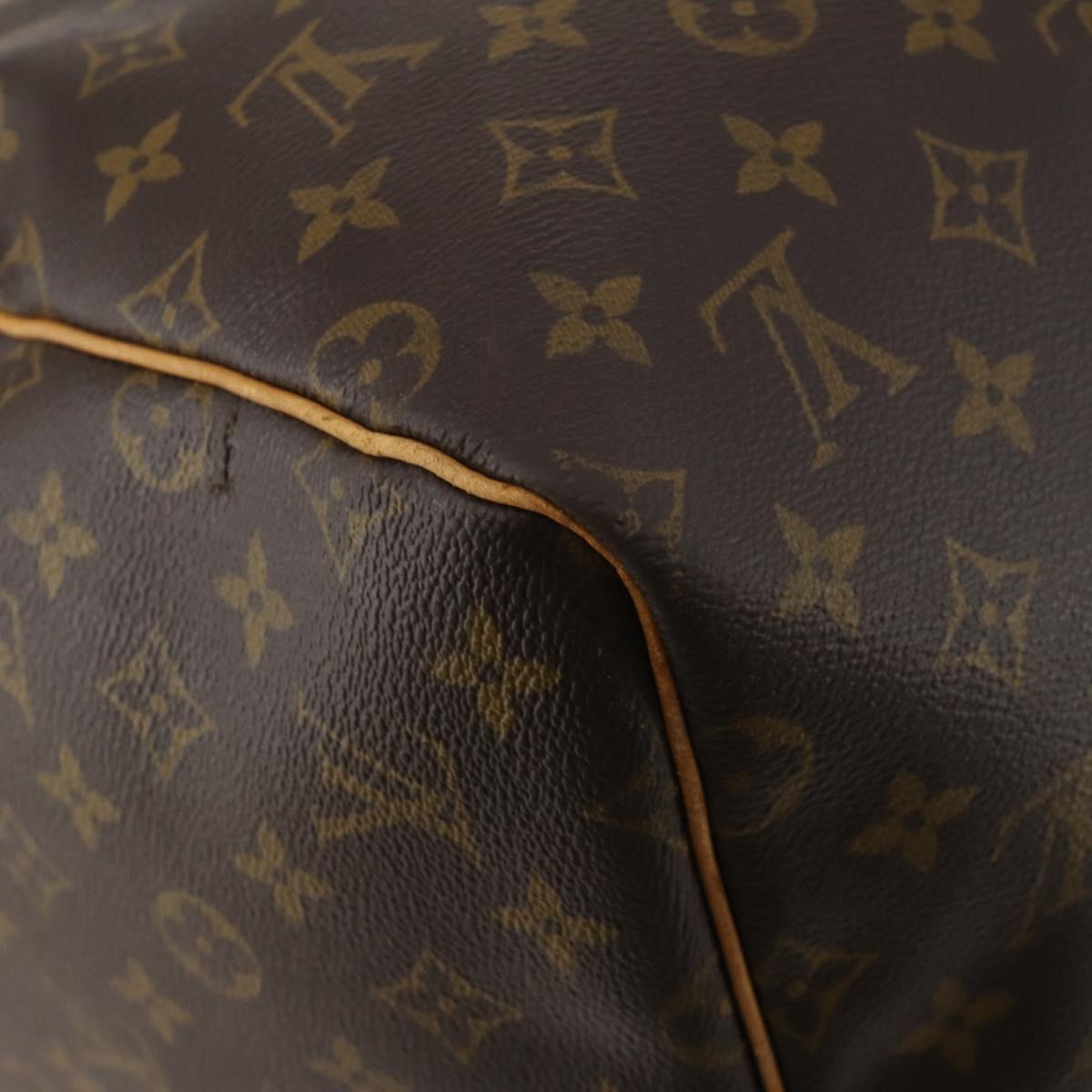 LOUIS VUITTON Monogram Keepall 55 Boston Bag M41424 LV Auth 190189