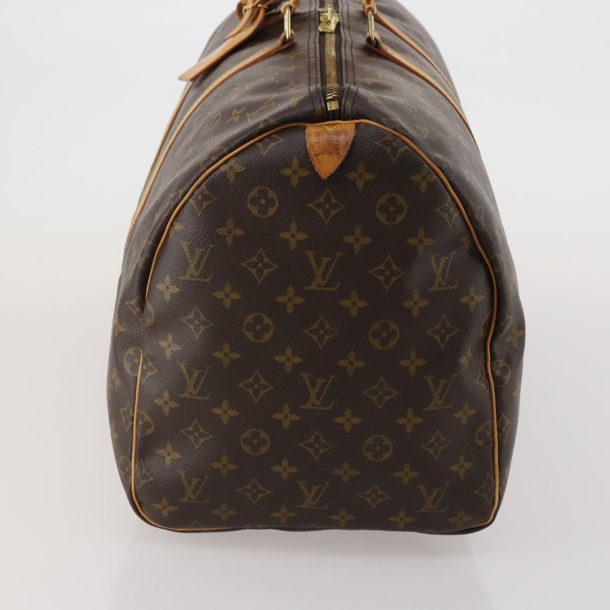 LOUIS VUITTON Monogram Keepall 55 Boston Bag M41424 LV Auth 190189