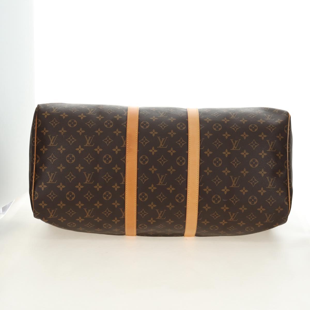 LOUIS VUITTON Monogram Keepall 55 Boston Bag M41424 LV Auth 190190V