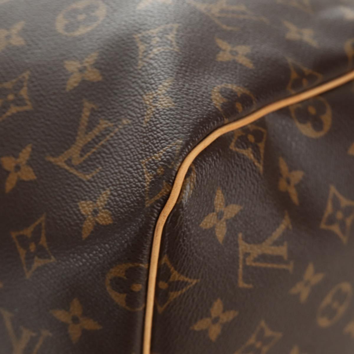 LOUIS VUITTON Monogram Keepall 55 Boston Bag M41424 LV Auth 190190V